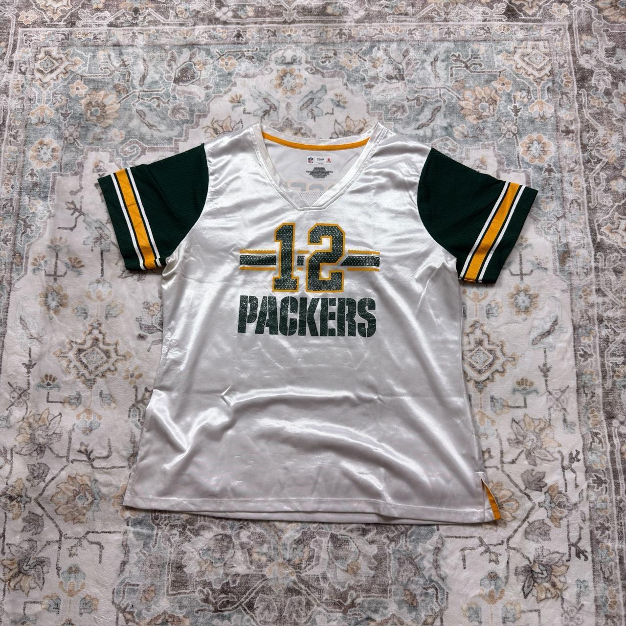 NFL Green Bay Packers Aaron Rodgers Women’s Jersey in White Size XXL