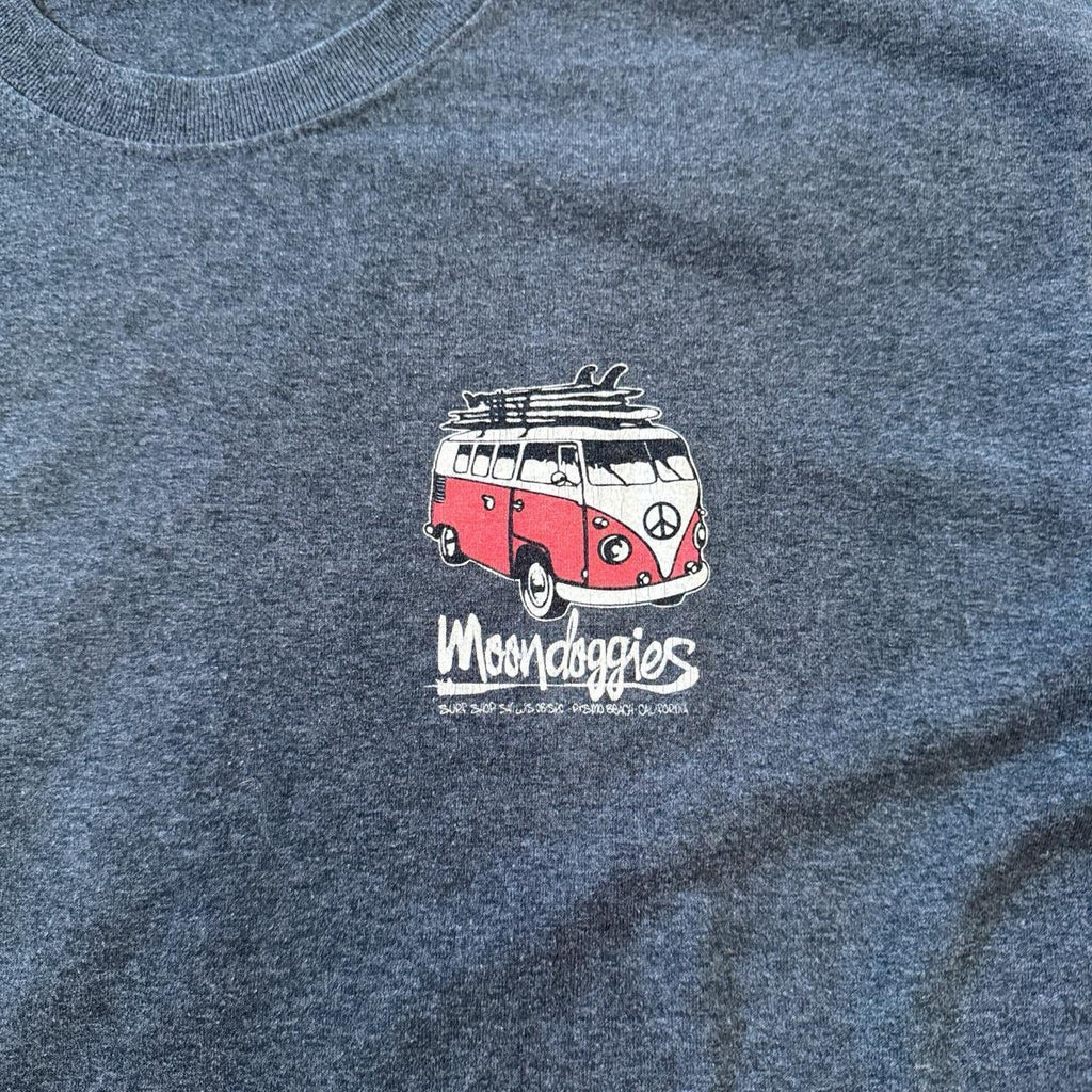 Moondoggies Surf Shop T-Shirt in Heather Gray Size L