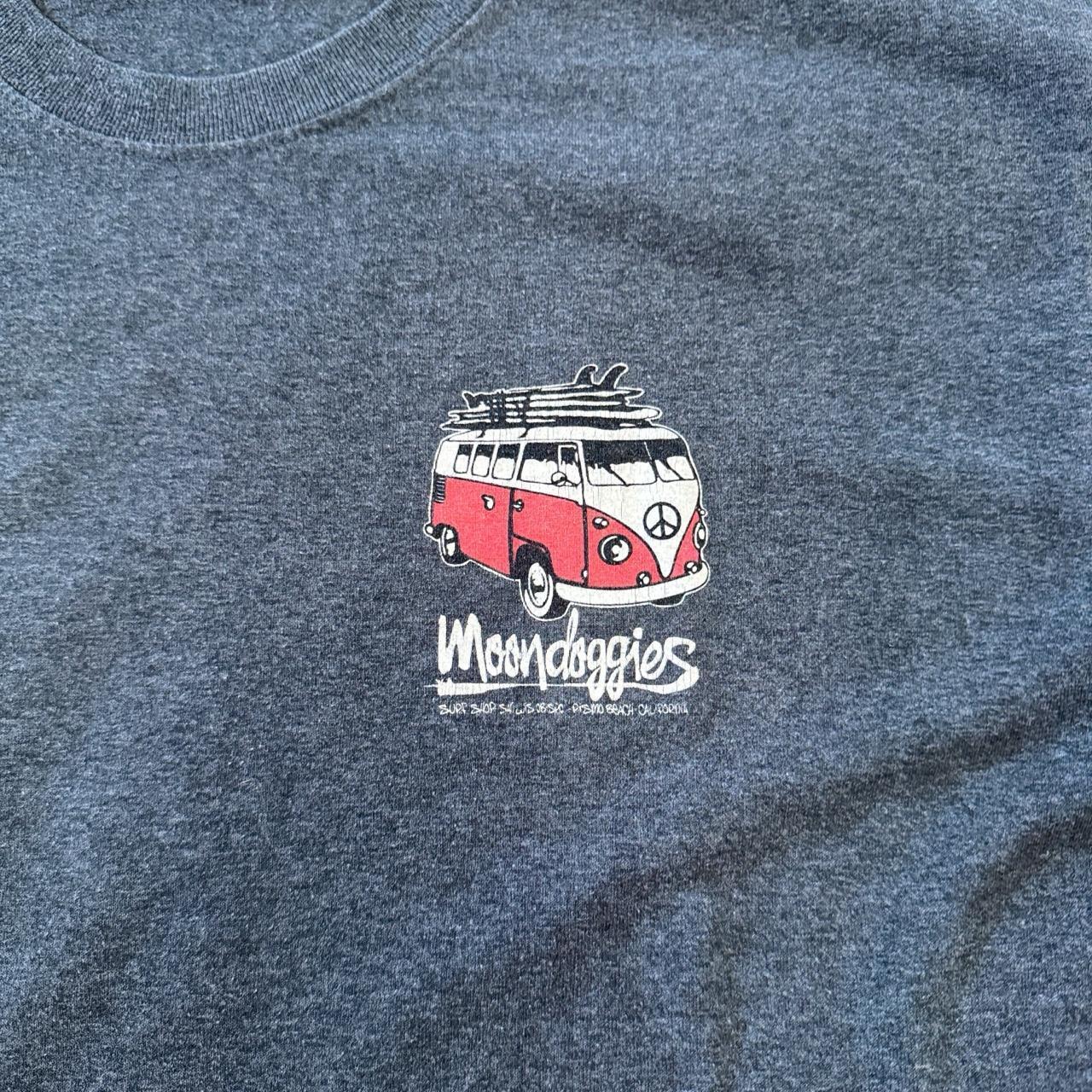 Moondoggies Surf Shop T-Shirt in Heather Gray Size L