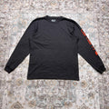 Carhartt Loose Fit Black Long-sleeved Shirt with Orange Logo Size M