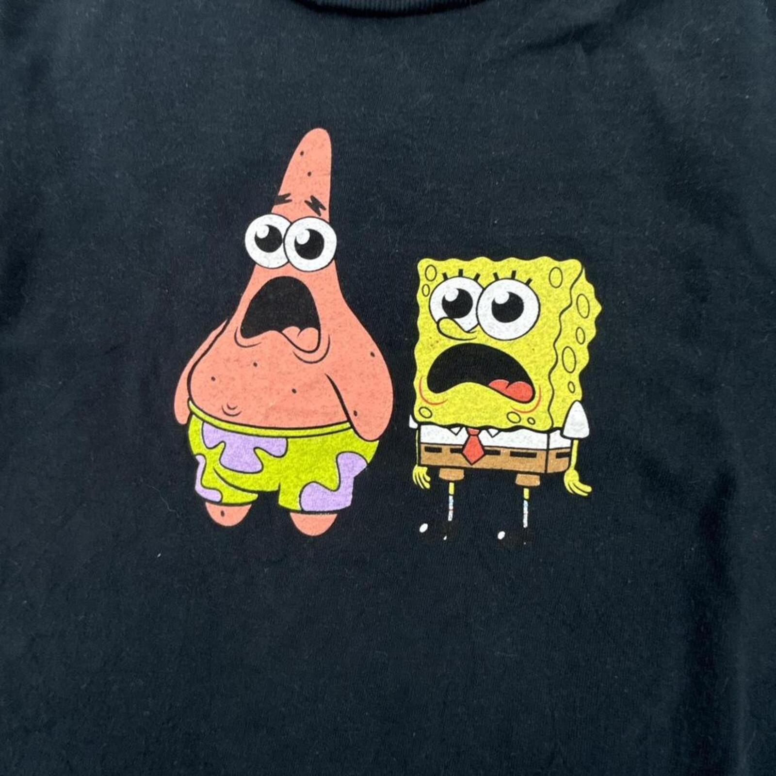 Black SpongeBob and Patrick cotton t-shirt #SpongeBobSquarePants