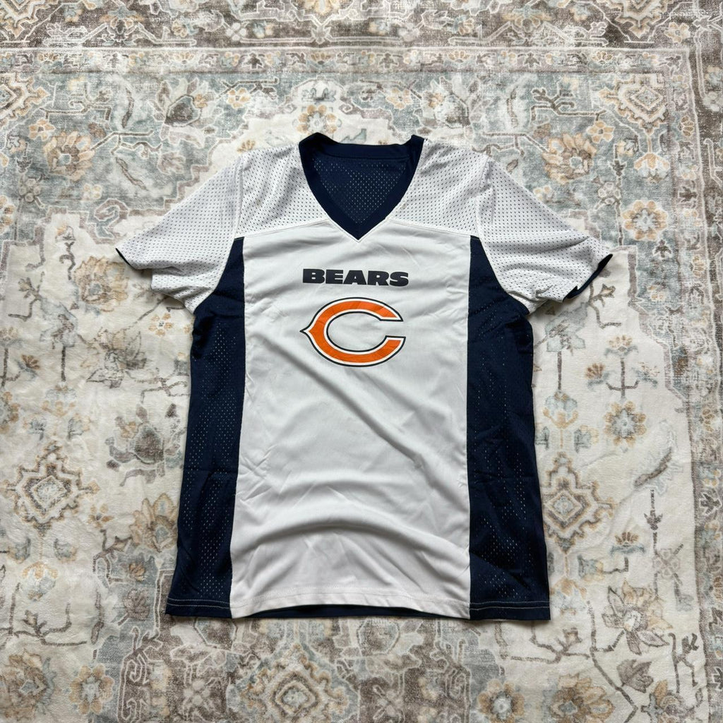 NFL Chicago Bears White and Navy Reversible Jersey