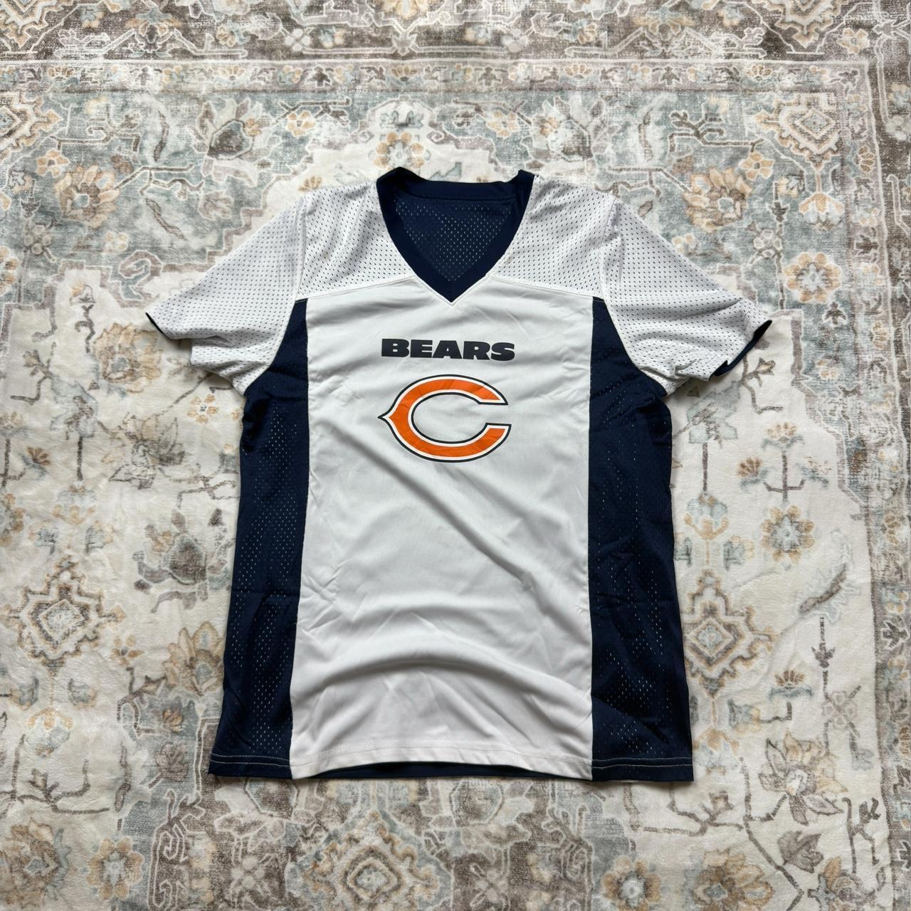 NFL Chicago Bears White and Navy Reversible Jersey