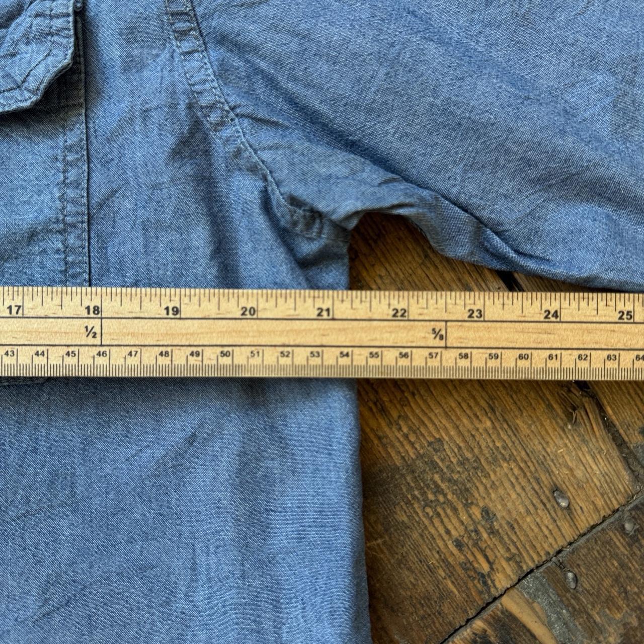 Wrangler Denim Blue Button-up Short with Front Pockets