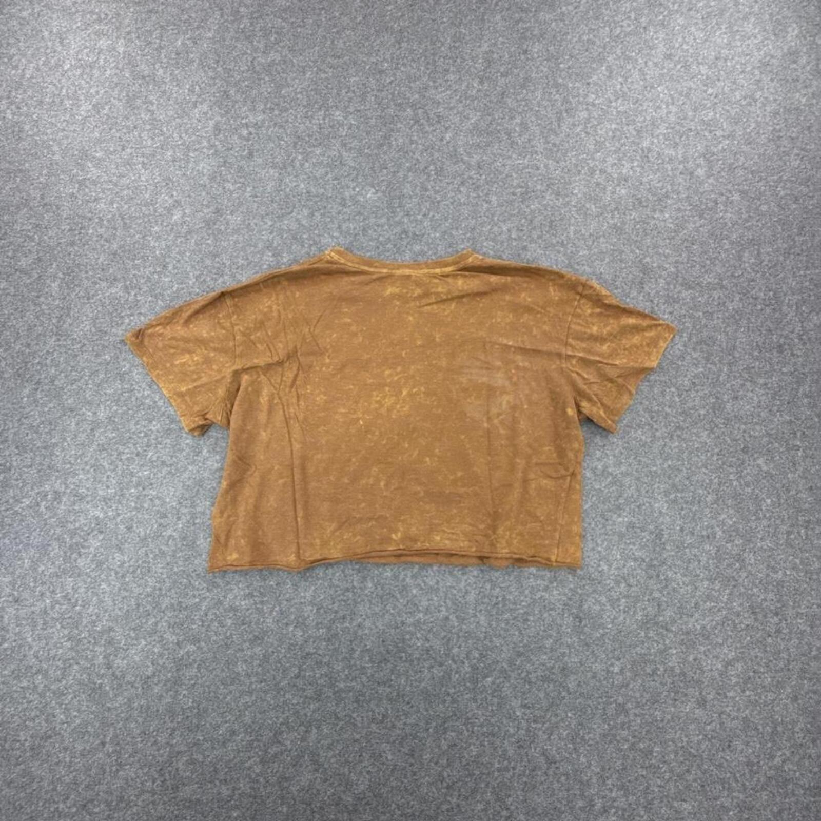 Brown cropped Desert graphic tee