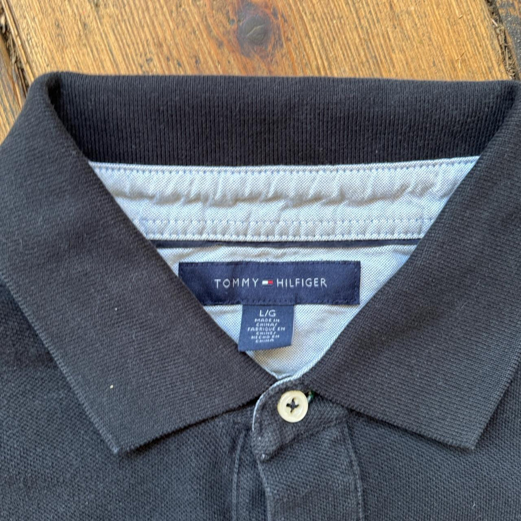Tommy Hilfiger Polo Shirt in Black Size L