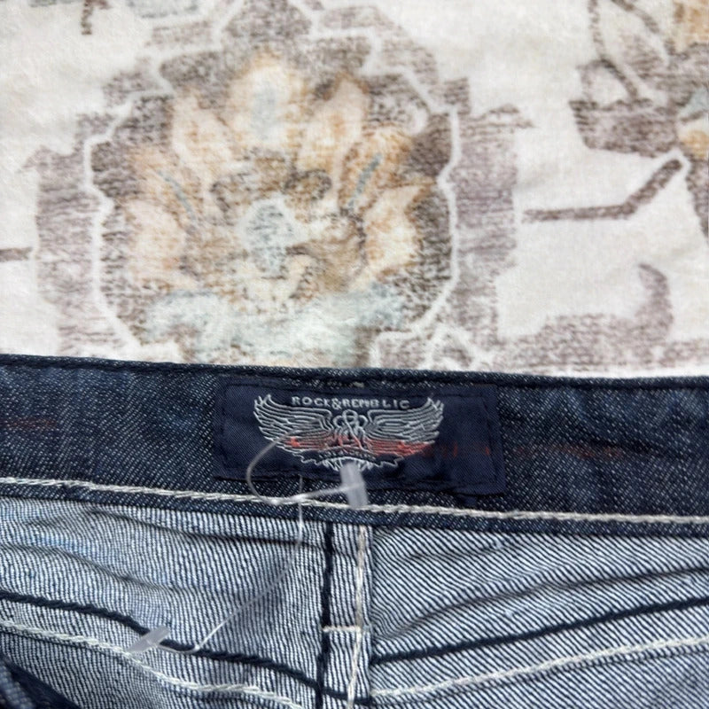 Rock & Republic Y2K Bootcut Jeans with Embroidery