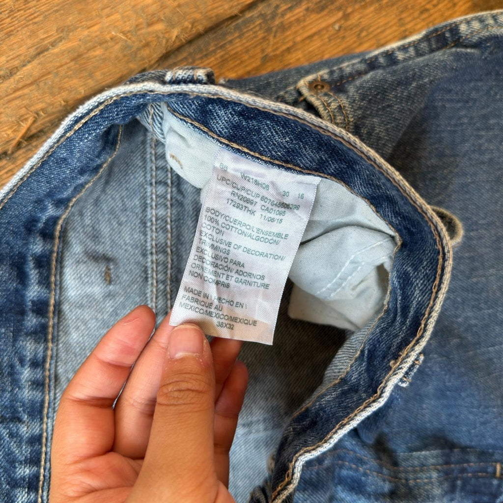Dickies Relaxed Fit Medium Wash Blue Jeans W37
