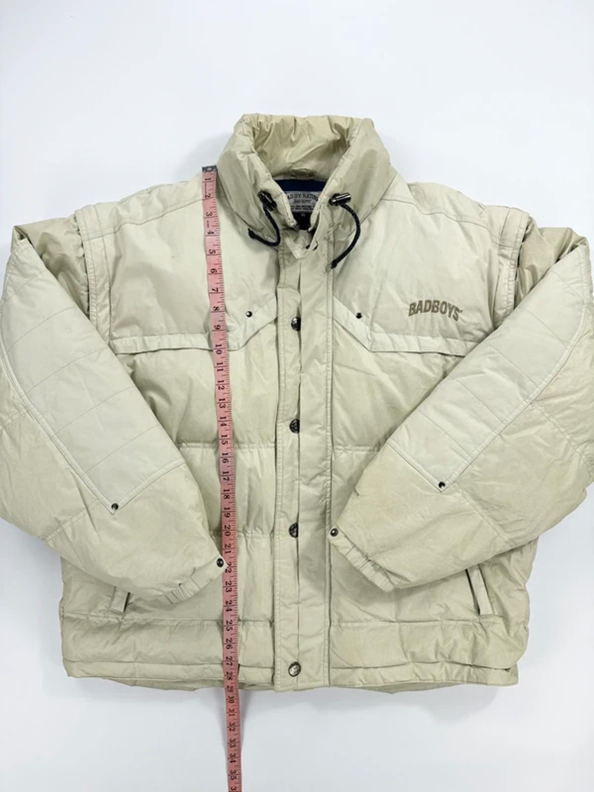 Bad Boys Vintage Puffer Jacket Cream
