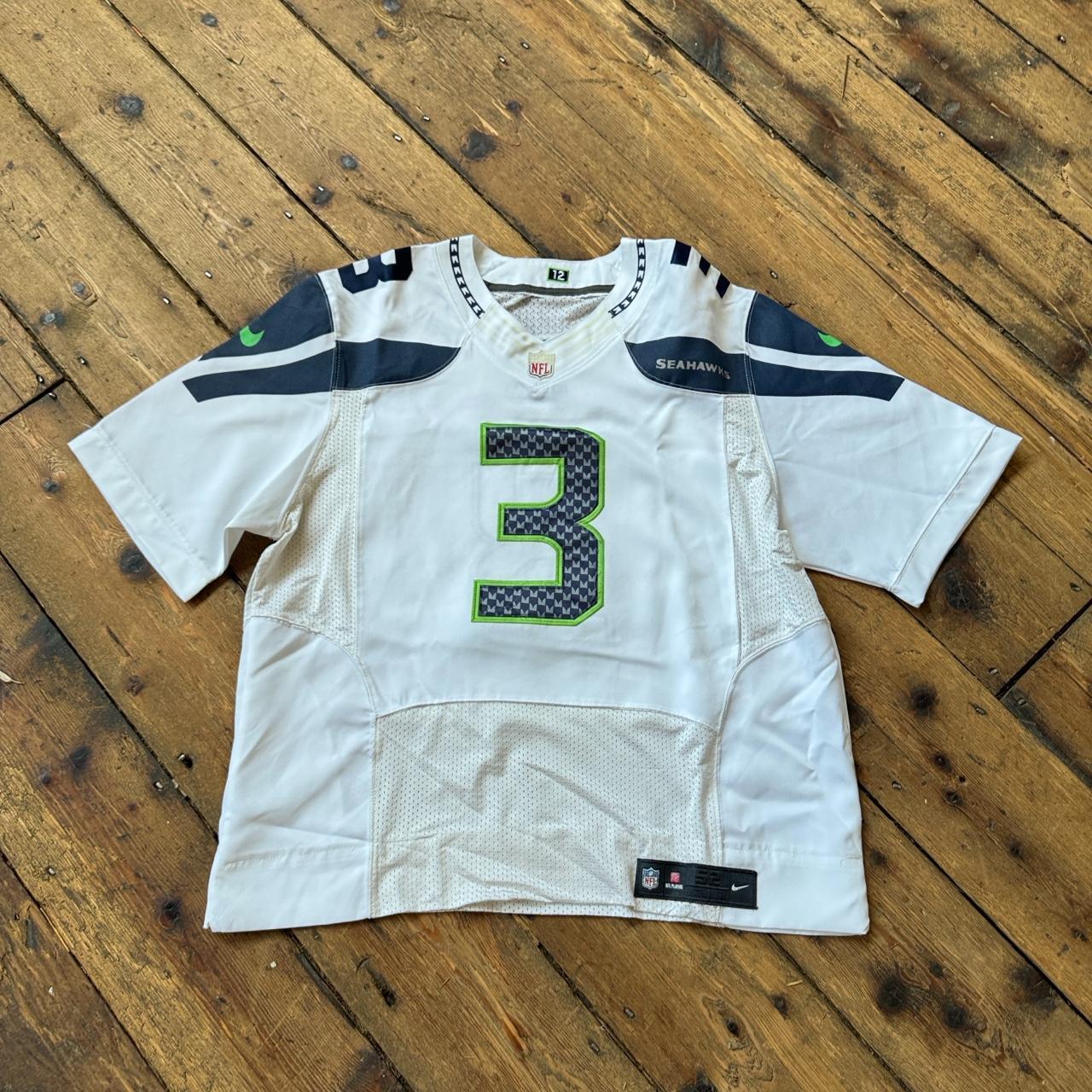 Nike NFL Seattle Seahawks Russell Wilson Jersey in White Size 52