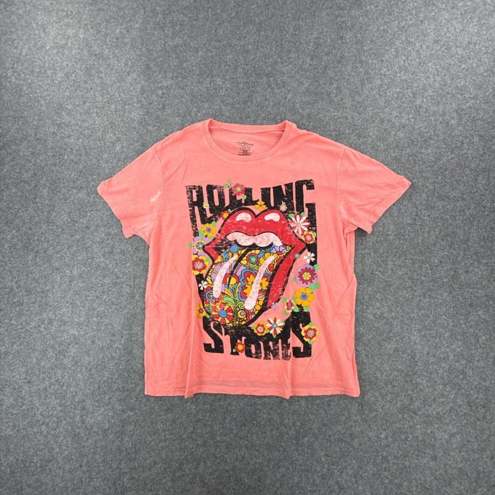 Pink Rolling Stones graphic tee #rocknroll