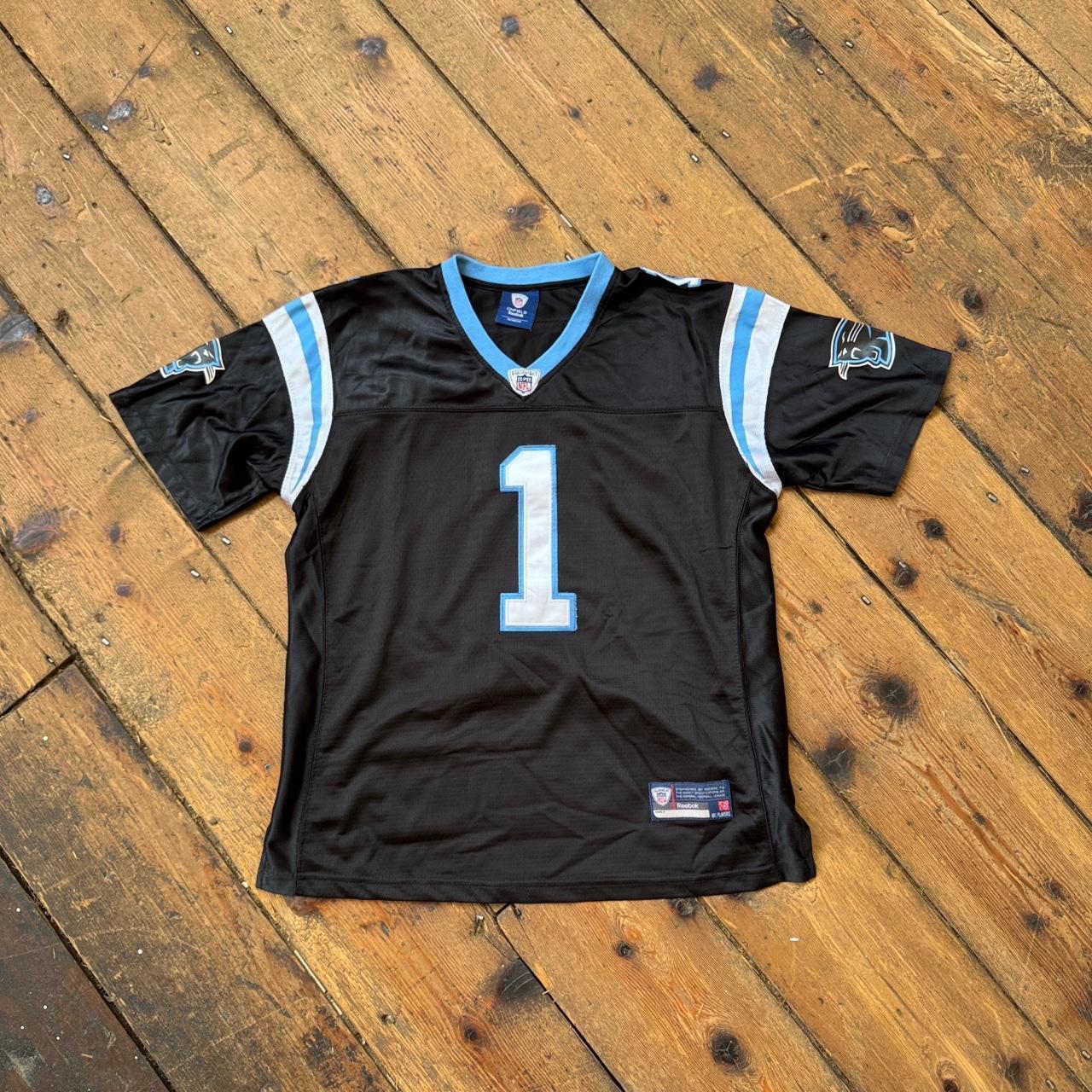 Reebok NFL Carolina Panthers Newton Black Jersey Women’s