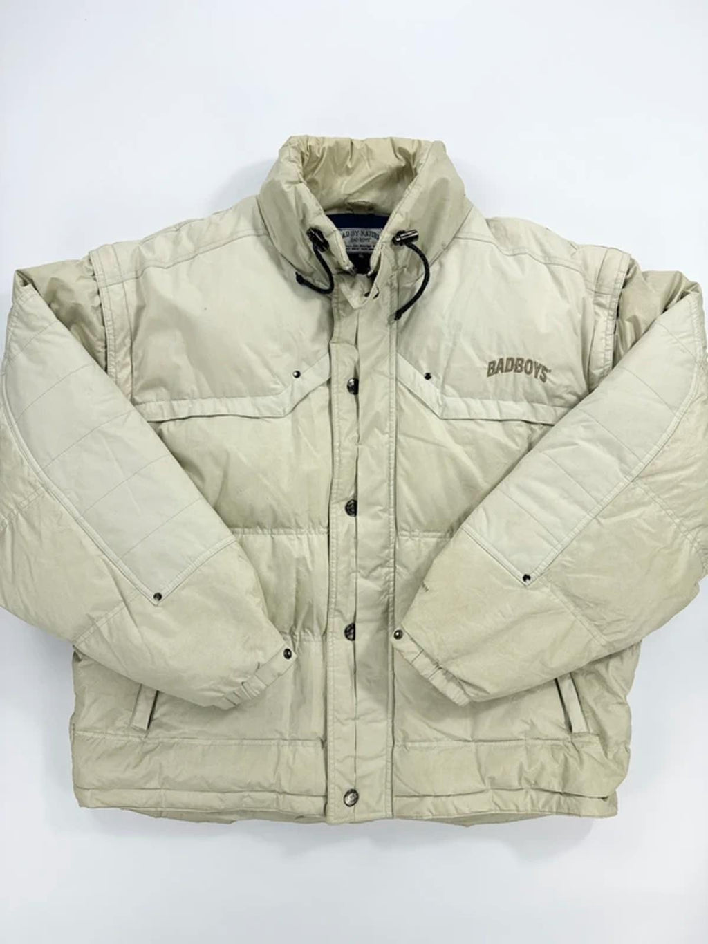 Bad Boys Vintage Puffer Jacket Cream