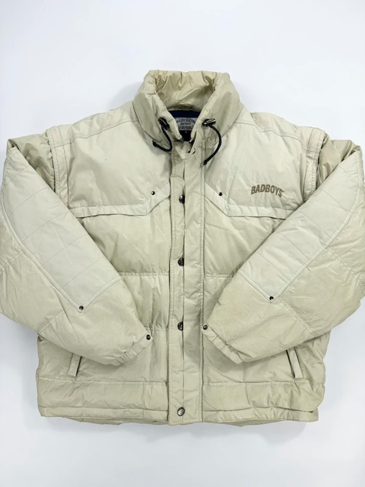 Bad Boys Vintage Puffer Jacket Cream