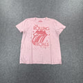 Pink Rolling Stones graphic tee