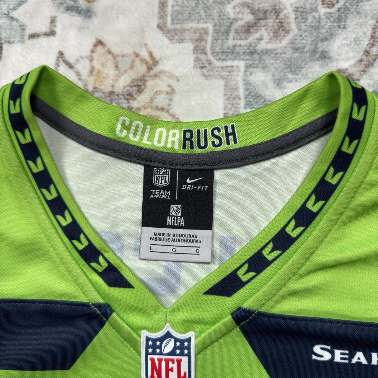 Nike NFL Women’s Russell Wilson Seahawks Dri-Fit Jersey in Light Green Size L