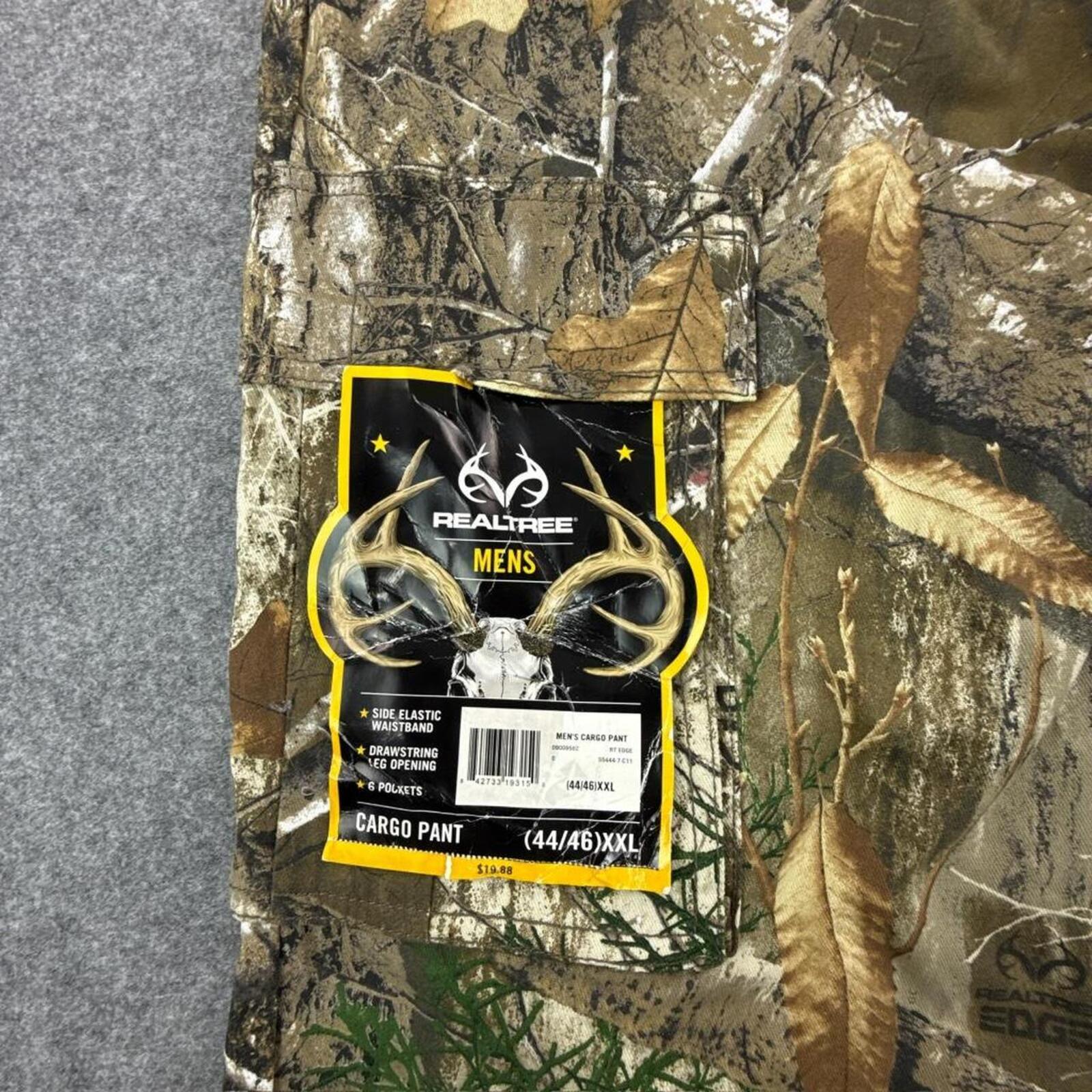 Real Tree camo cargo pants with adjustable waist, new with tag #camouflage