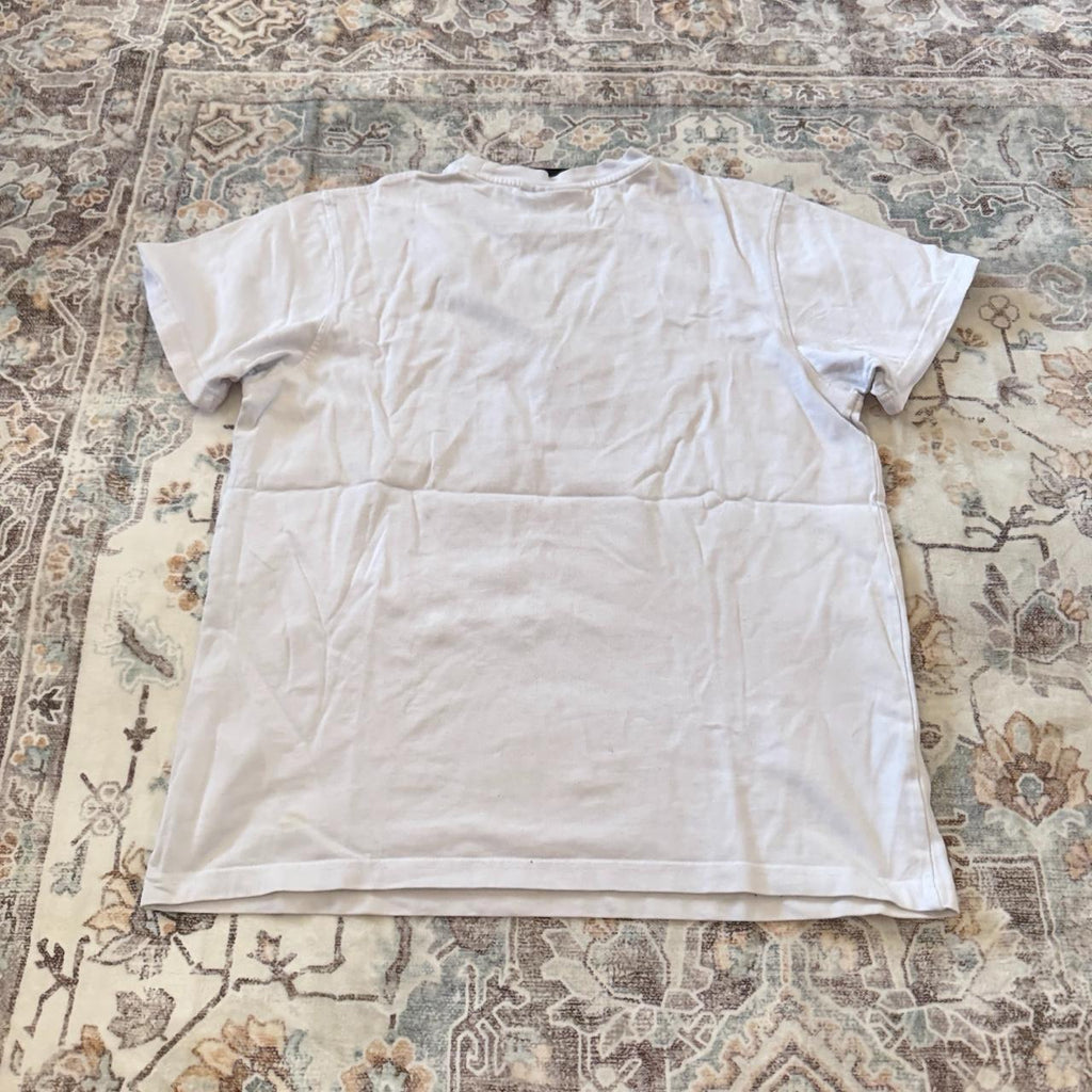 Trap Still Runnin T-Shirt in White Size L