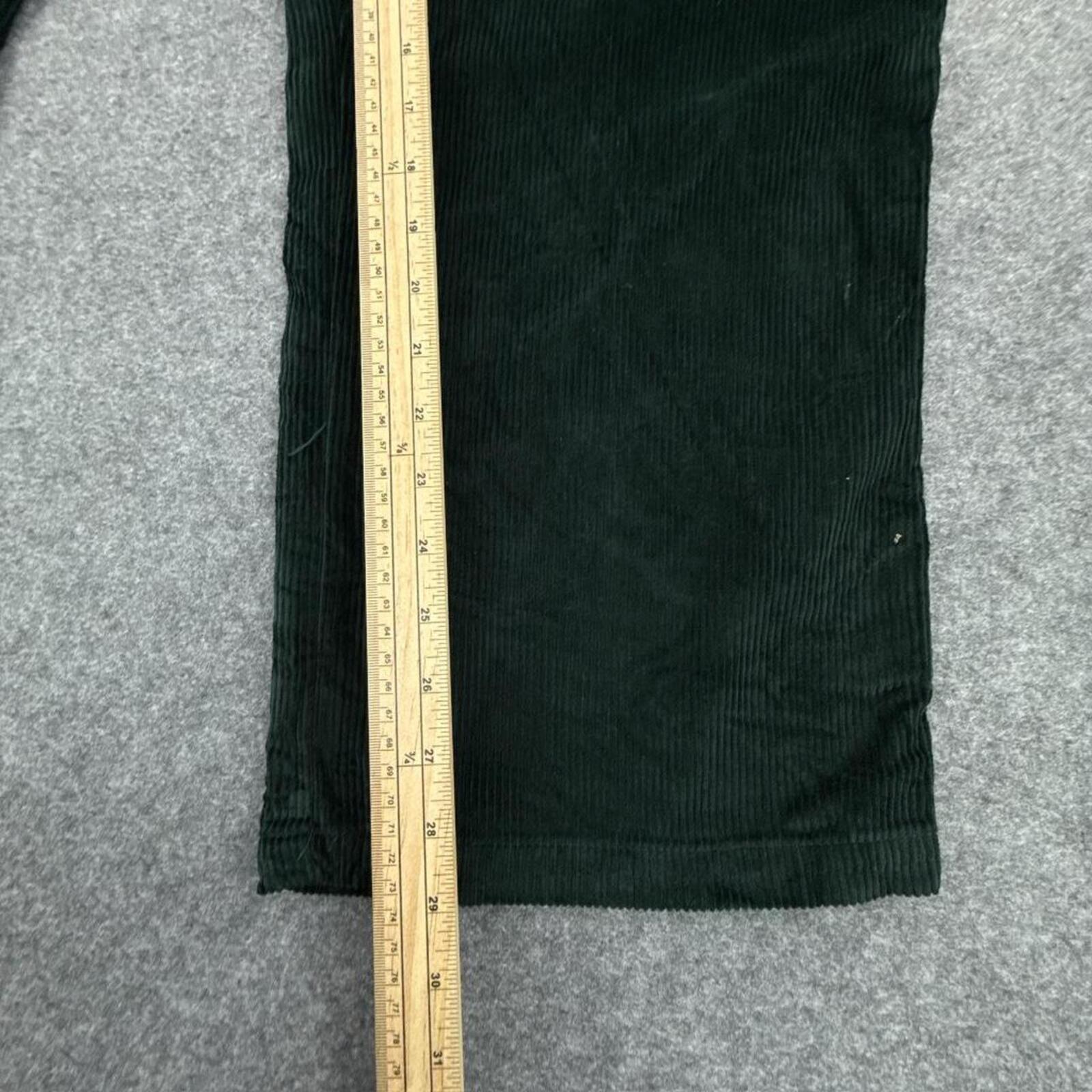 Emerald Green corduroy straight leg trousers