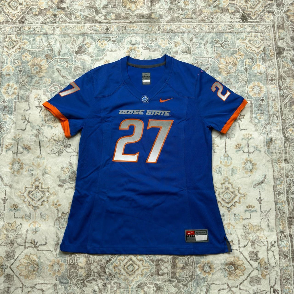 Nike Boise State “27” Jersey in Blue and Orange Size L