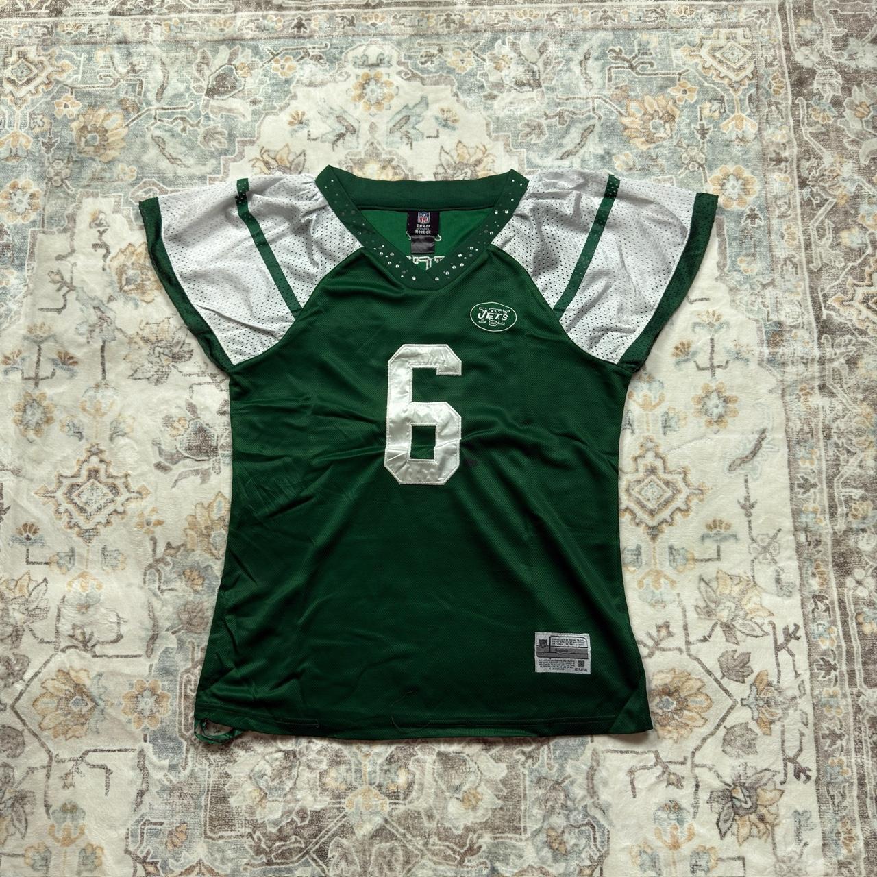 Reebok NFL Sanchez Jersey in Green with Gem Details Women’s Size XL