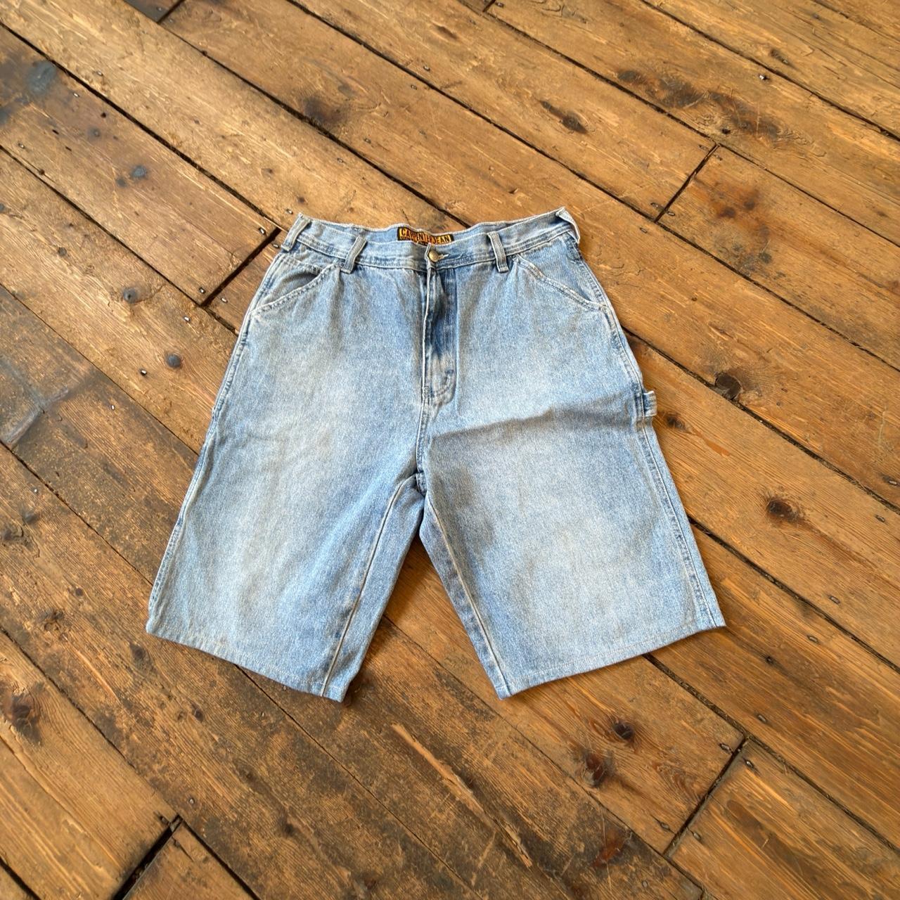 Steve & Barry's Red Star Denim Carpenter Shorts W36 L30