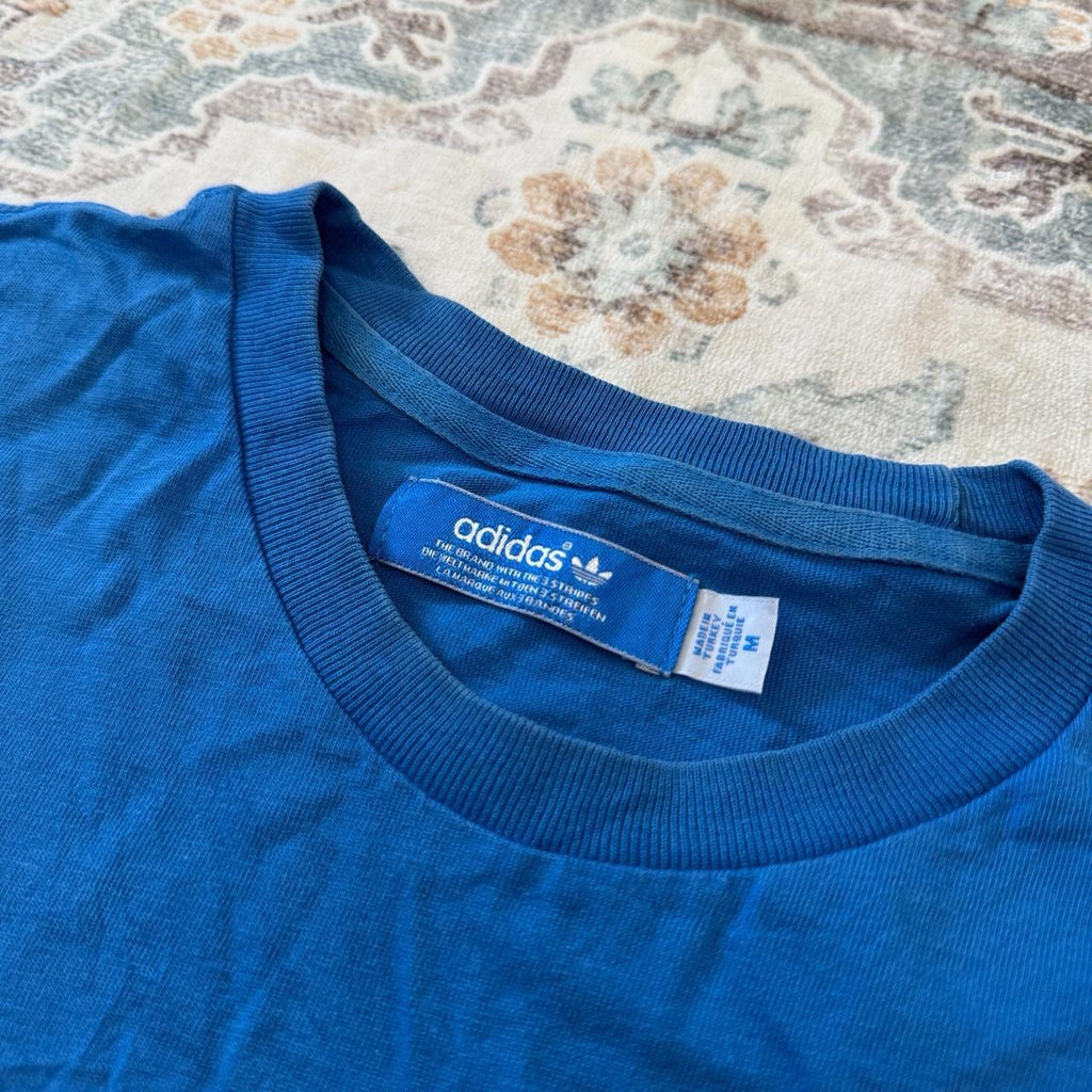 Adidas Logo T-Shirt in Blue Size M