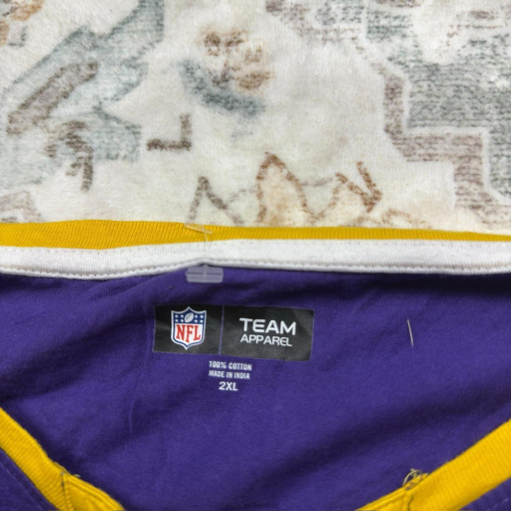 NFL Purple & yellow Minnesota Vikings Long-sleeved Jersey Women’s Size 2XL