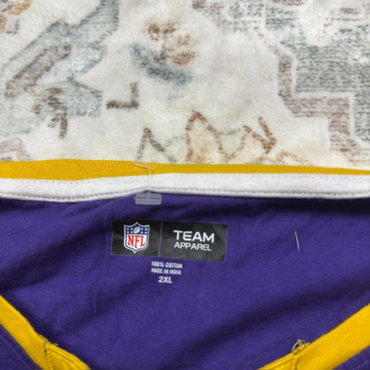 NFL Purple & yellow Minnesota Vikings Long-sleeved Jersey Women’s Size 2XL
