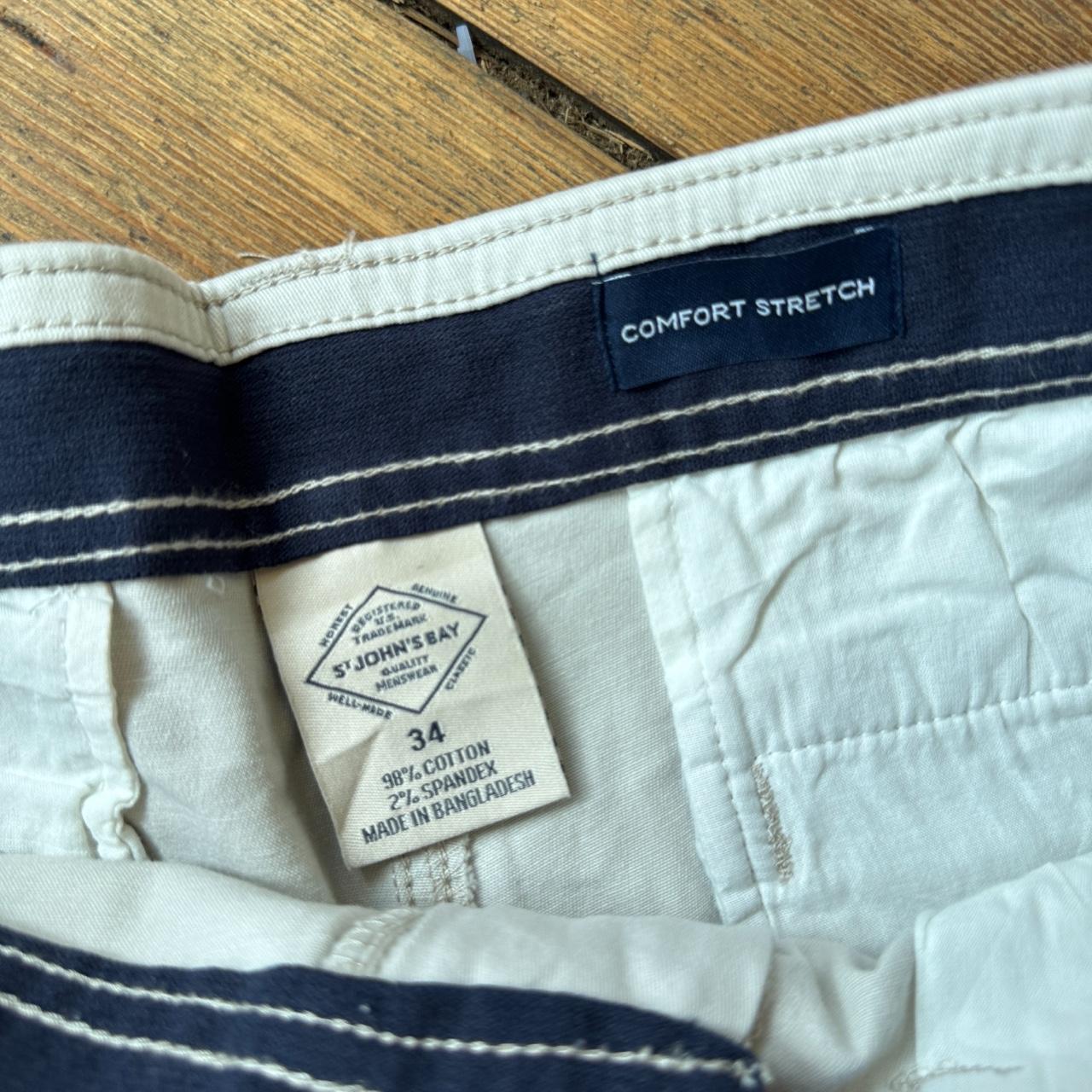 St. John’s Bay Comfort Stretch Off White Shorts W34