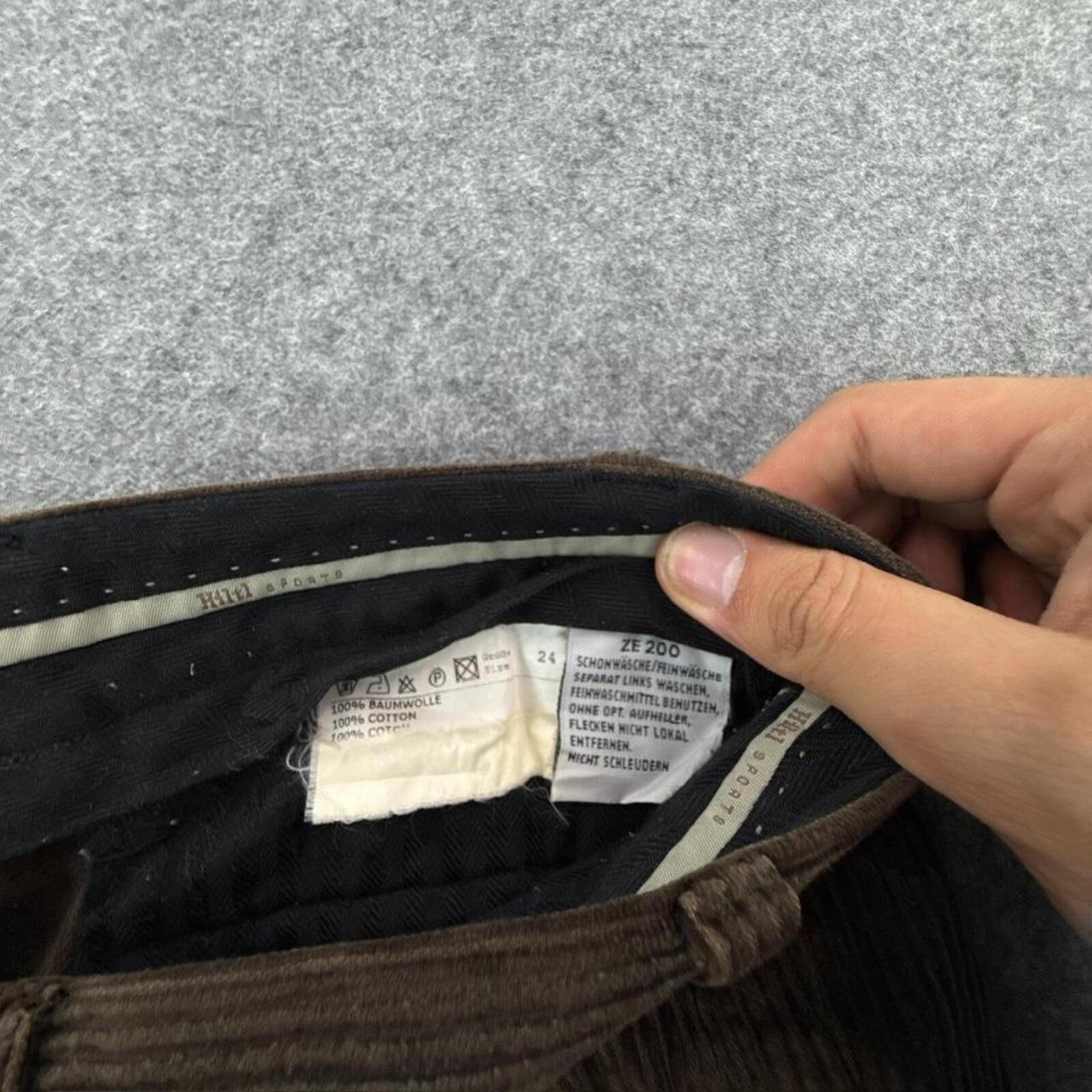 Brown corduroy trousers