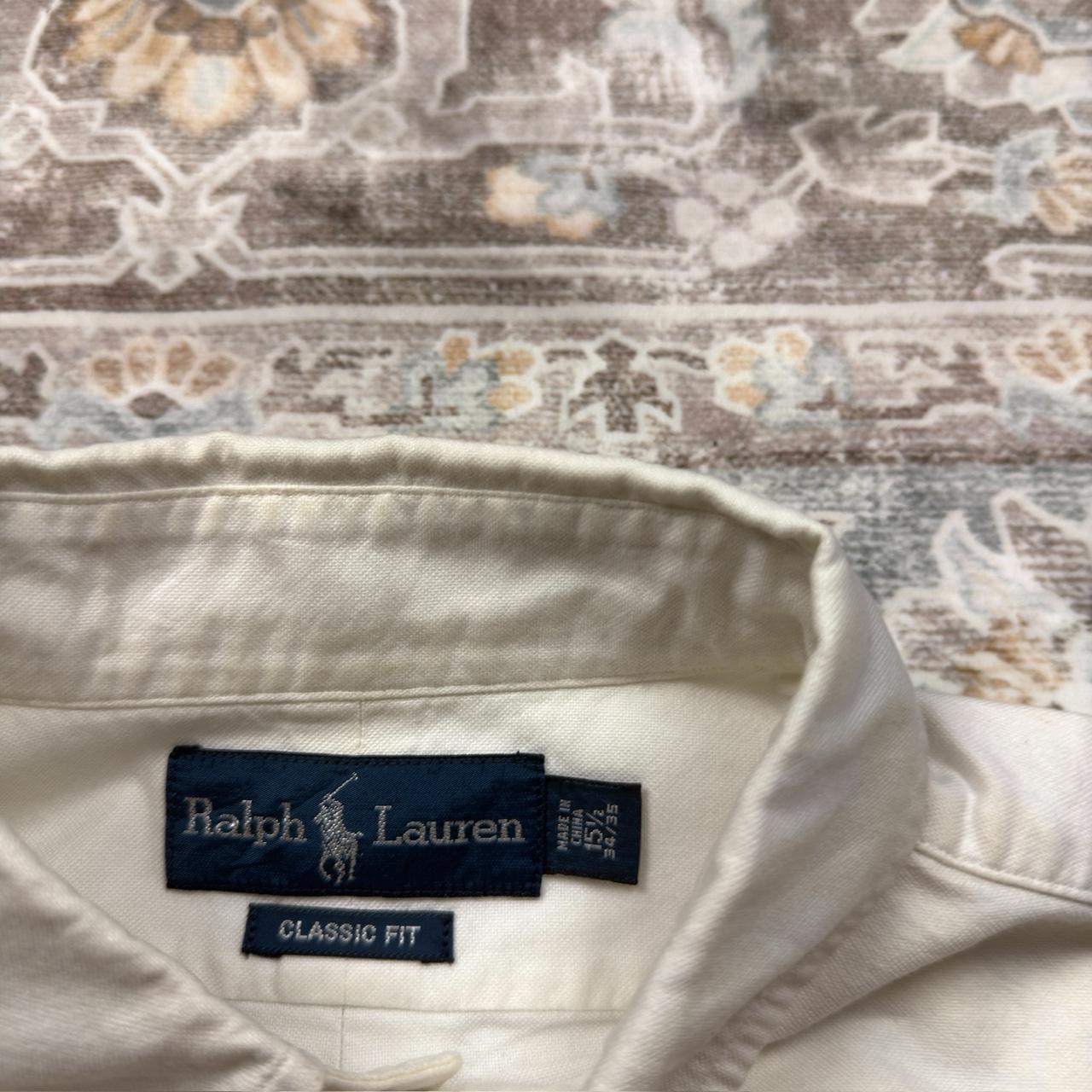 Ralph Lauren Classic Fit Long-sleeved Button-up Shirt in White