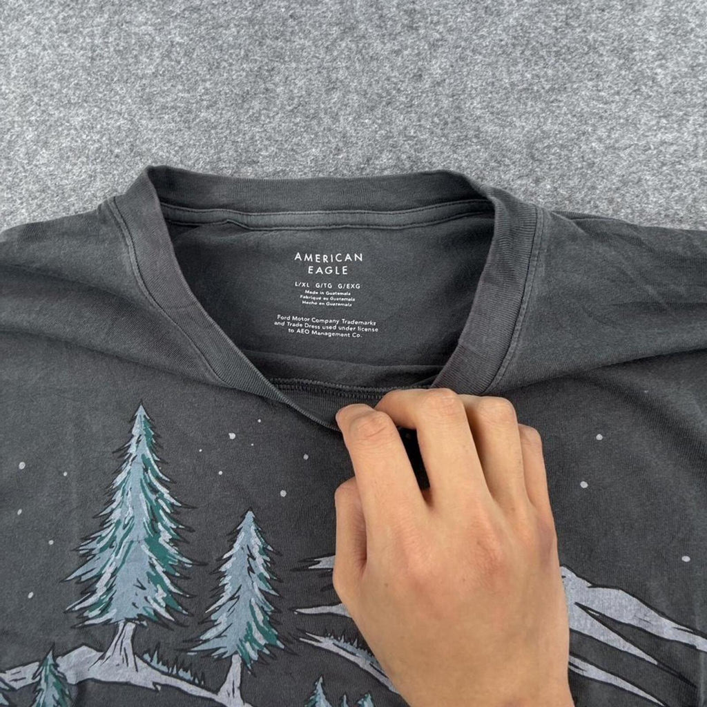 Grey American Eagle Outfitters vintage car tee