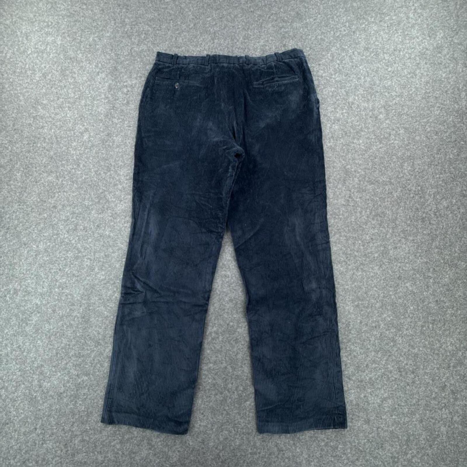 Long John Navy corduroy straight leg trousers