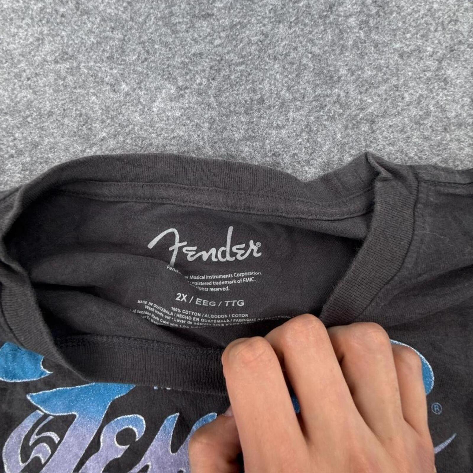 Black Fender Guitar T-shirt #Fender #Guitar