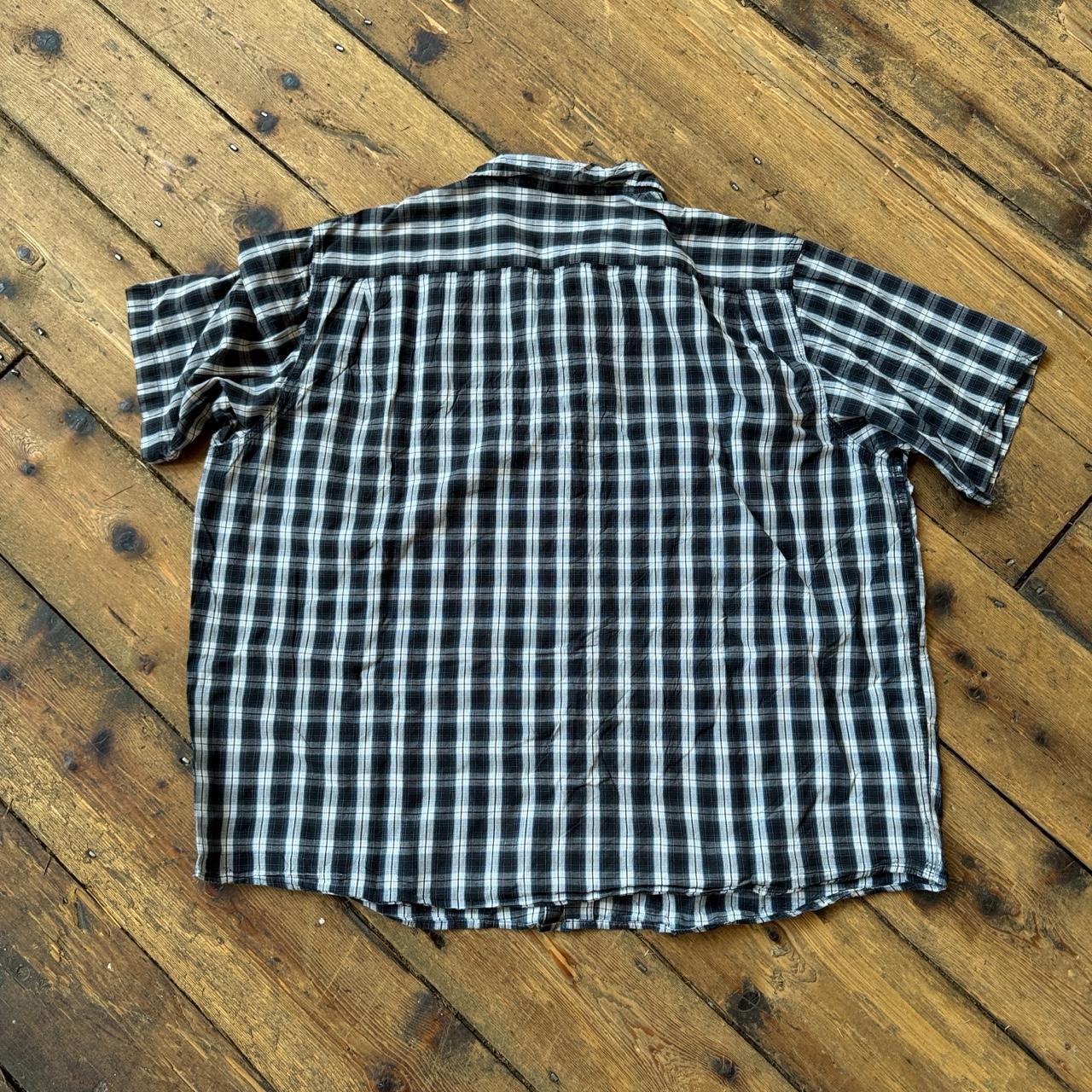 Wrangler Black and White Plaid Button-up Shirt Size 3XL