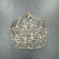 Khaki and green camouflage military jacket #militaryinspired