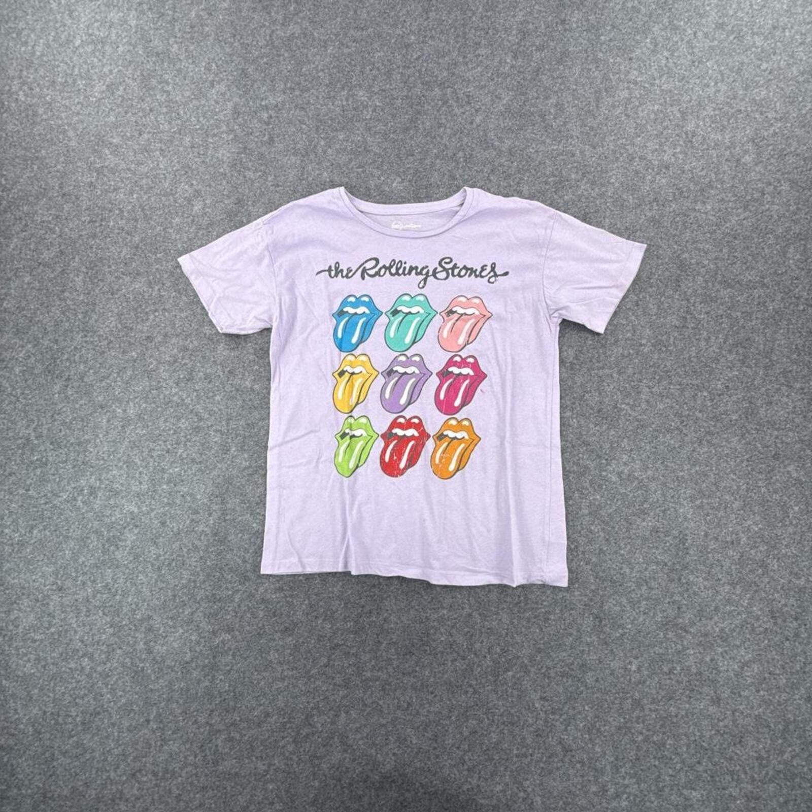 Lilac Rolling Stones cotton t-shirt