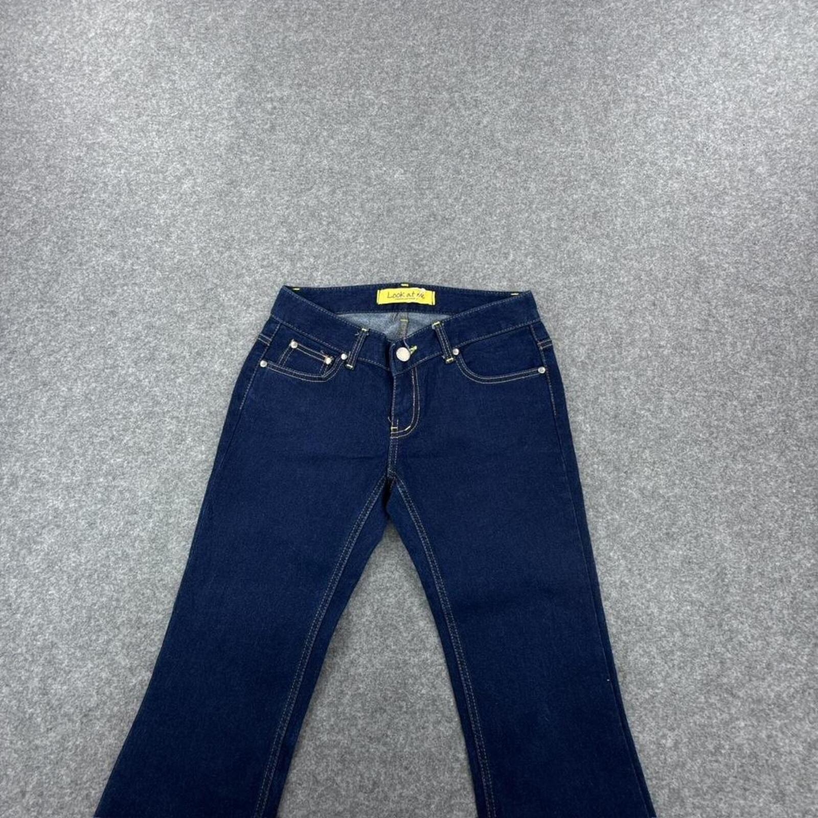 Look at me women's Y2K dark blue flared jeans #flares