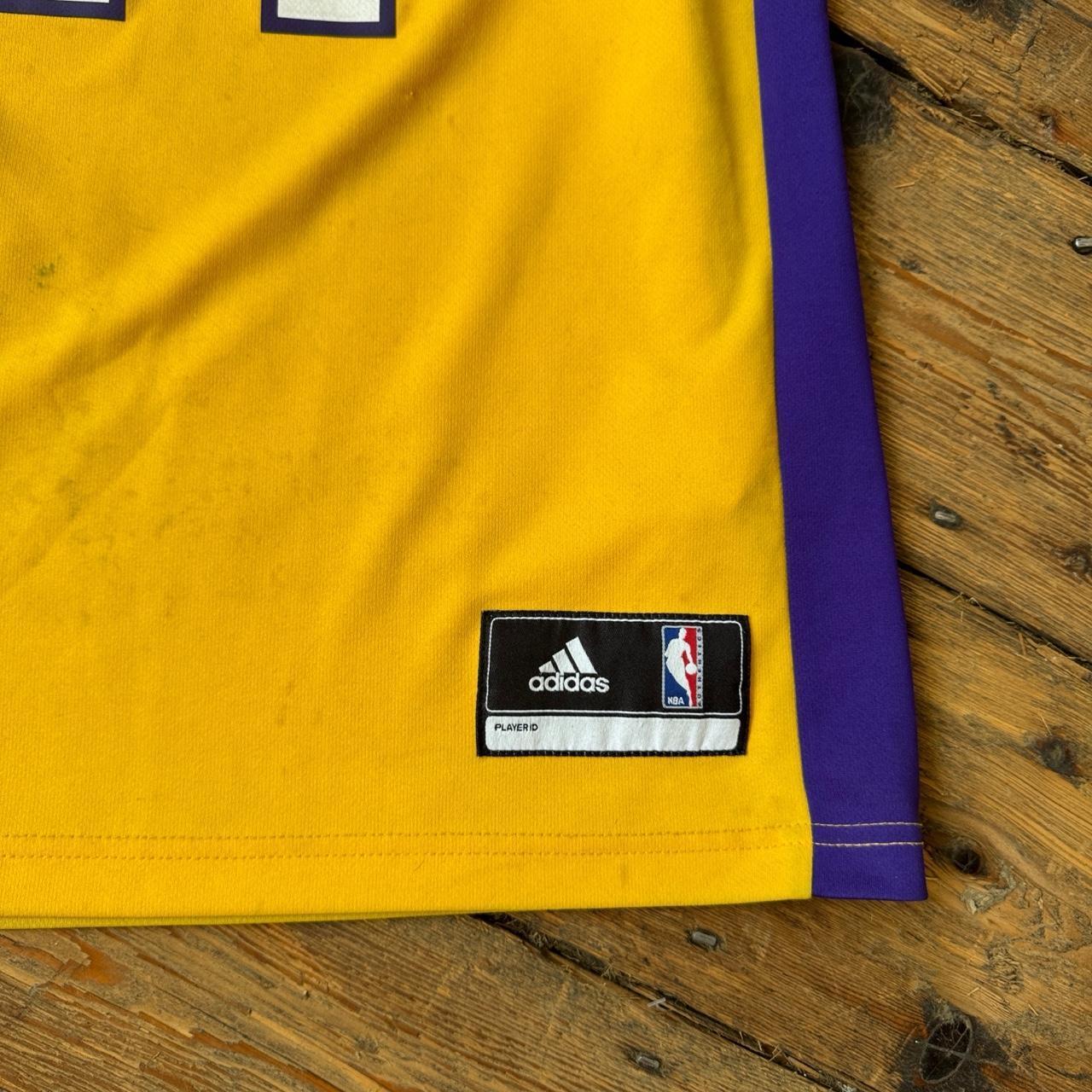 Adidas NBA Kobe Bryant Lakers Jersey in Yellow Size M
