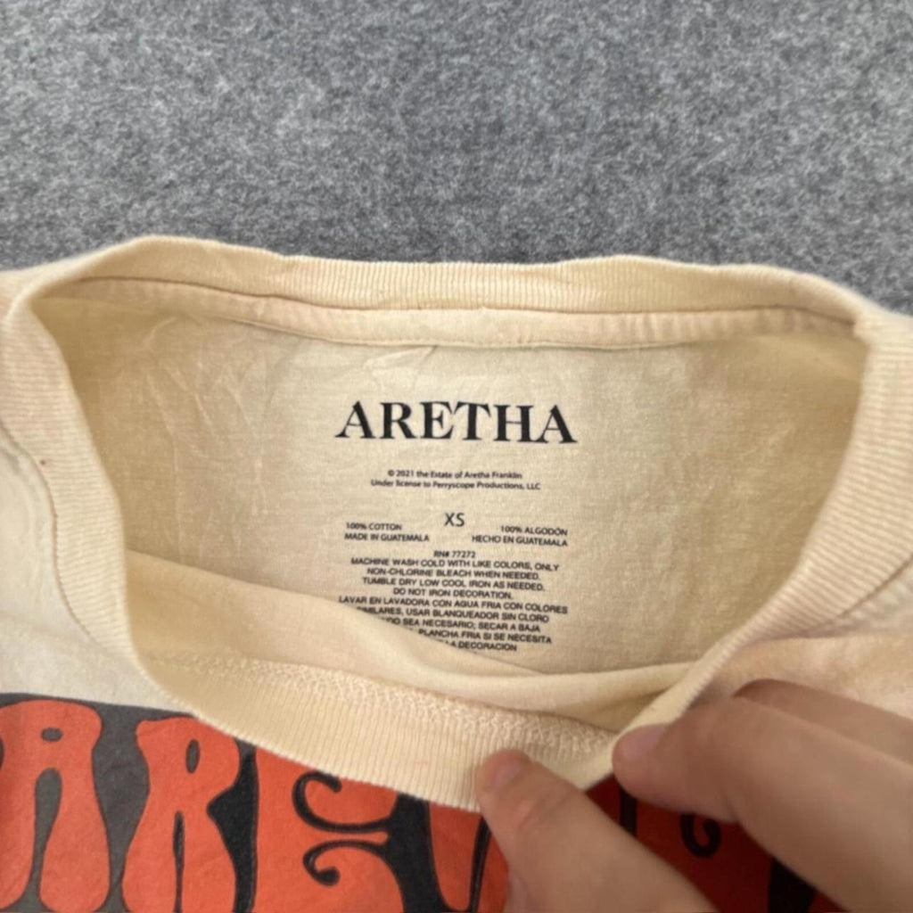 Cream and white Aretha T-shirt