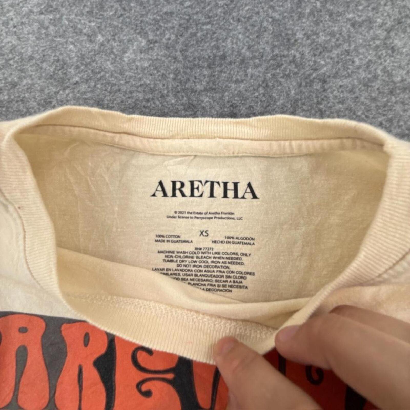 Cream and white Aretha T-shirt