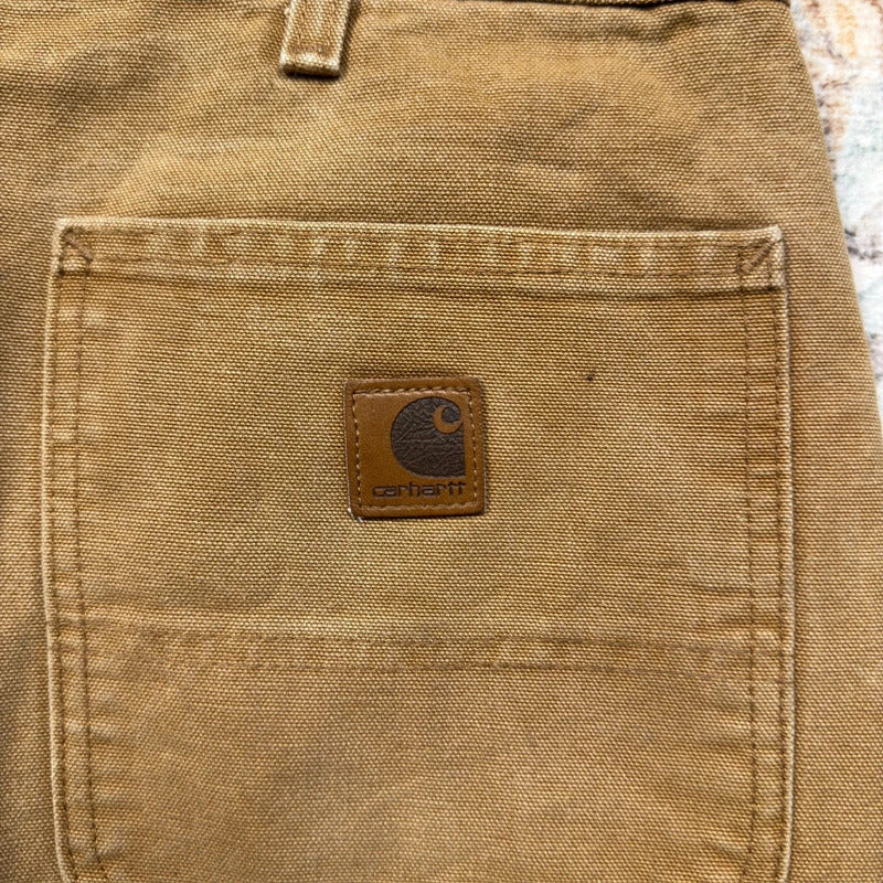 Carhartt Dungaree Fit Light Brown Carpenter Trousers W36 L30