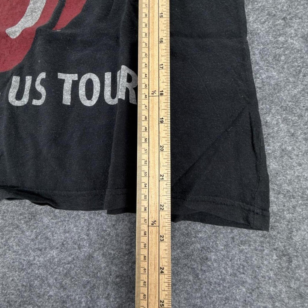 Black Rolling Stones 1975 US tour t-shirt