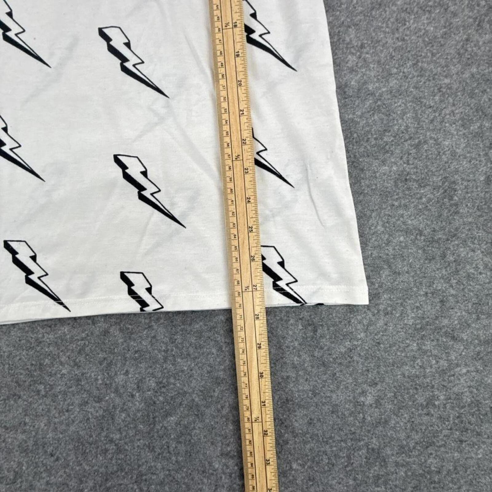 Lularoe white and black lightning bolt t-shirt
