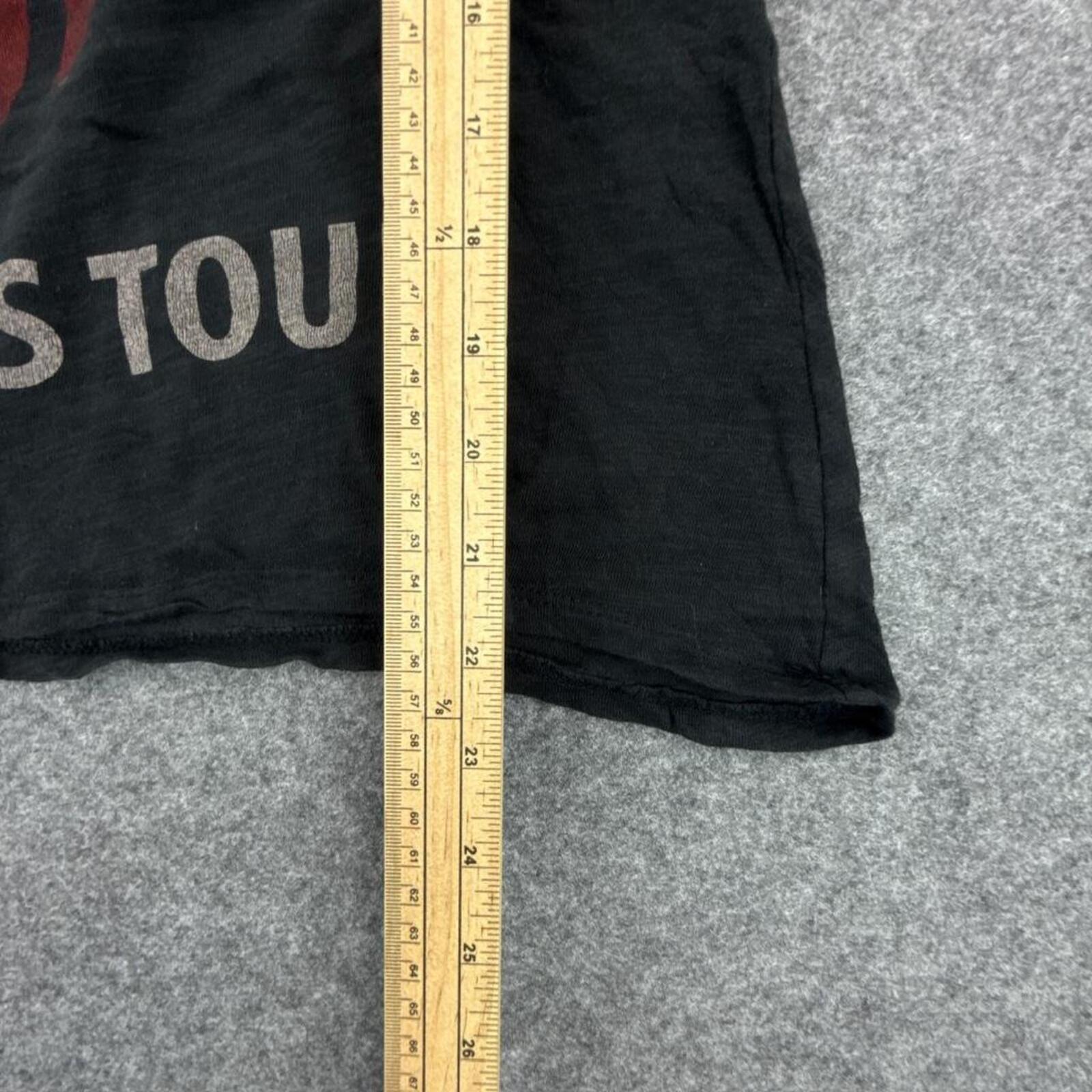 Black Rolling Stones 1975 US Tour tee