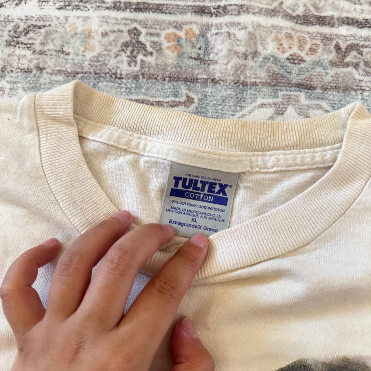 Tultex John Andretti NASCAR Racing T-Shirt in Cream Size XL