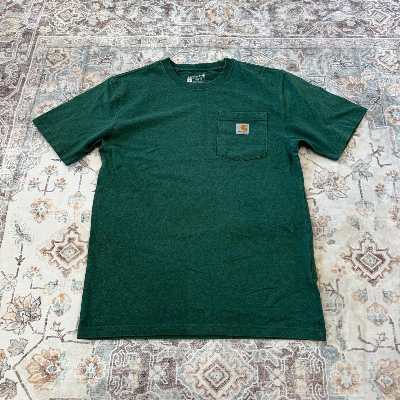 Carhartt Loose Fit Green Pocket T-Shirt Size S