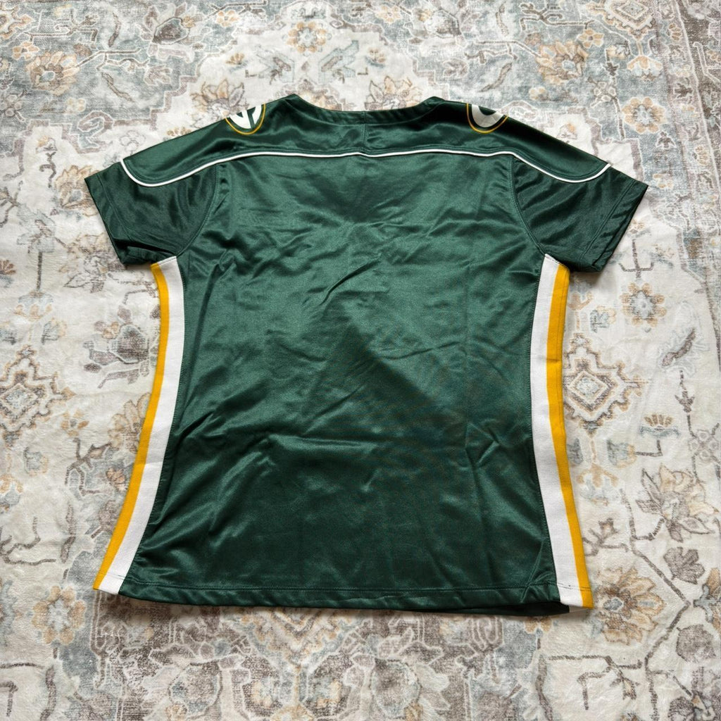 NFL Women’s Green Bay Packers Jersey in Metallic Green Size XL