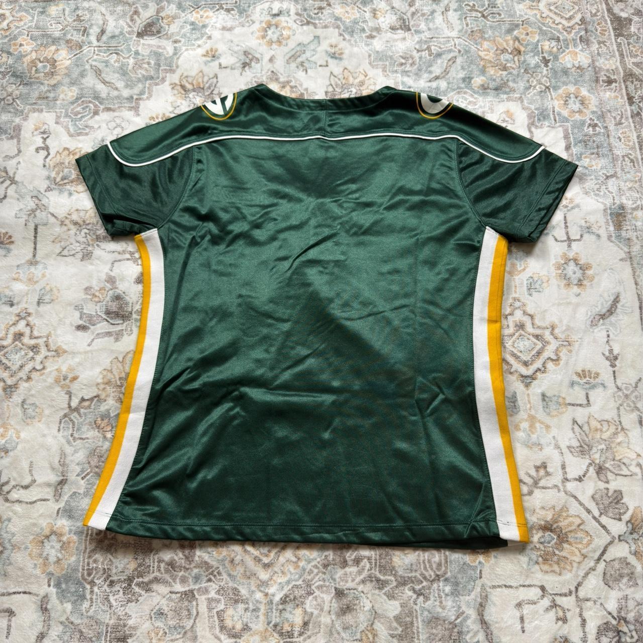 NFL Women’s Green Bay Packers Jersey in Metallic Green Size XL